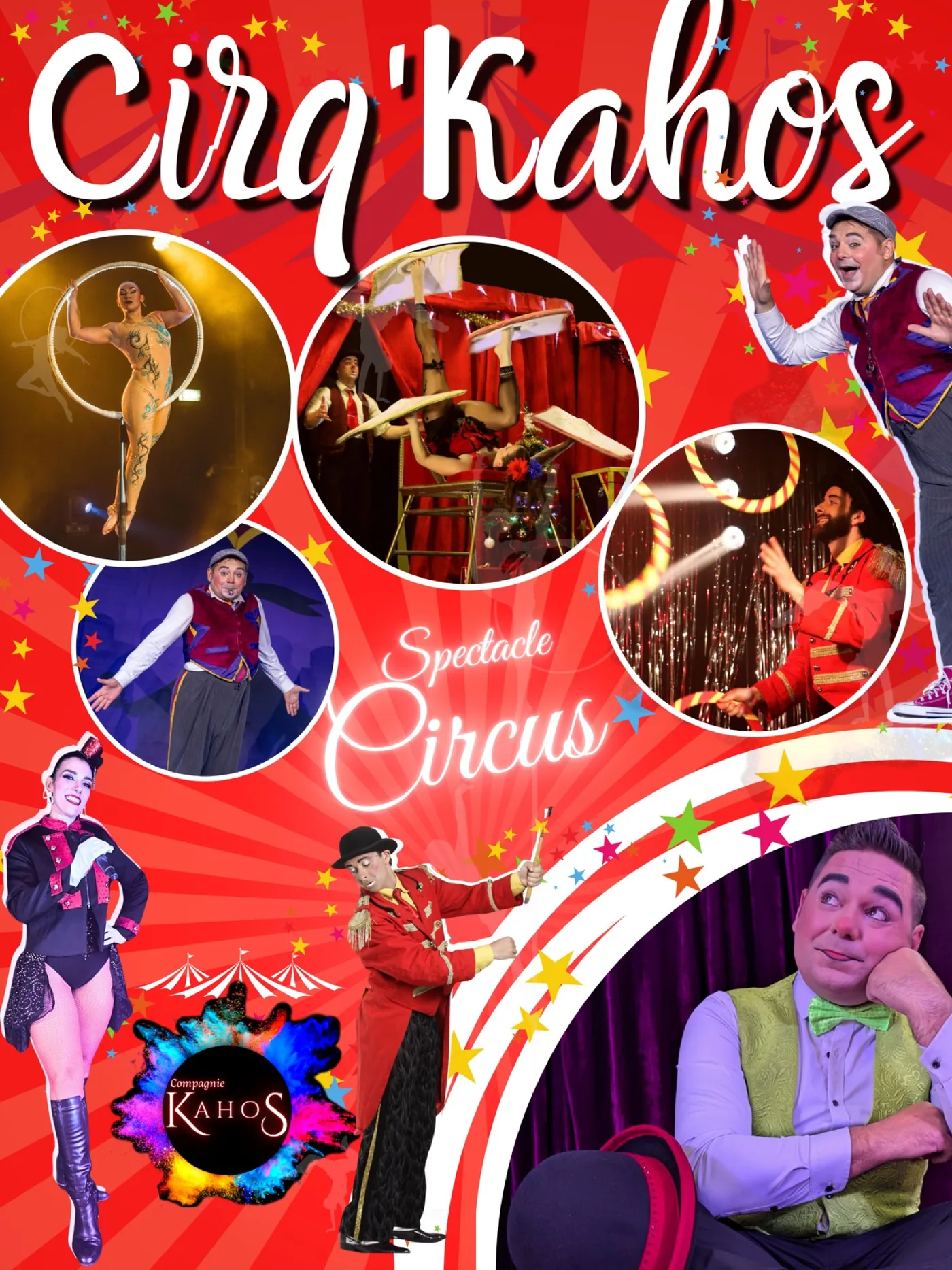 Affiche du spectacle CIRQ'KAHOS de la Compagnie Kahos